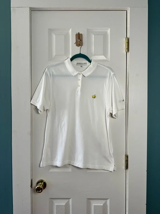 Masters Collection Augusta National Polo White Pima Cotton Classic Golf Shirt XL - Picture 9 of 9